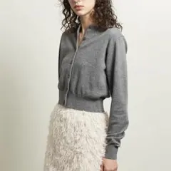 <ATTISESSION>ショート クルーネック カーディガン