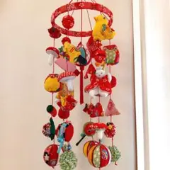 ③手作り吊るし飾り赤系♪さげもんひな祭り雛祭り