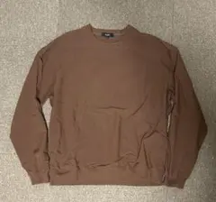 BEAMS HEART ブラウン クルーネック スウェット