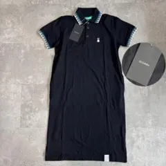 【キューンCUNE】新品タグ付き☆ポロシャツワンピース　うさぎ柄ブラックM相当のサムネイル