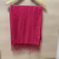 Paul Smith ピンク マフラー フリンジ付き