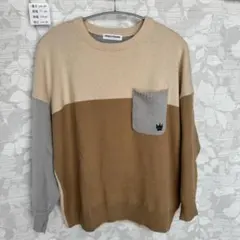 コ*ル様 RODEO CROWNS ロデオクラウンズ ブロックカラー ニットセー