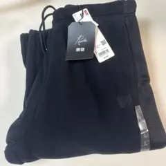 UNIQLO NEEDLES フリースワイドパンツ ブラック　Lのサムネイル