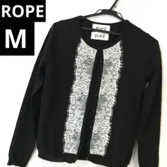 ROPE ロペ アンサンブル レース　ブラック　ウール　M