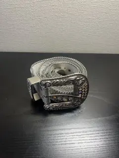 装飾バックル シルバーベルト