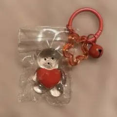 スクイーズ　キーホルダー　くま　透明