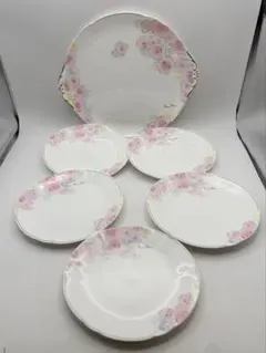 Nina Ricci プレート 6枚セット ローズ柄　【7】のサムネイル