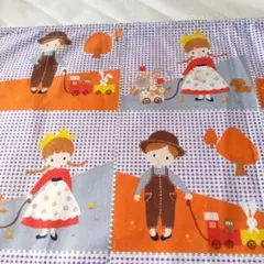 お買い得！ステンシルハウス柄ラッピング平袋（ハンドメイド）ほぼB5