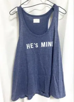 【即購入〇】Ungrid 美品　タンクトップ HE'S MINE ネイビーのサムネイル