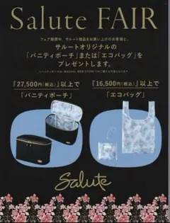 【非売品】Salute バニティポーチ　ブラック