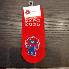 ミャクミャク赤色ソックス/大阪関西万博公式グッズ