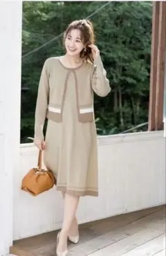 クリーニング済み　Tiaclasse アンサンブル 2点セット　1回着