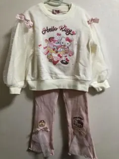 新品 ハローキティ Riccariccamini トレーナー ボトムス 110㎝