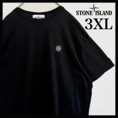 近年モデル✨】ストーンアイランド ワッペンロゴ Tシャツ L 黒 QR確認