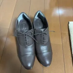 ブラウン レザー レースアップシューズ 29.5 EE