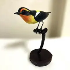 小さなバードカービング ルリビタキ（とまり脚） 野鳥 木彫り - メルカリ