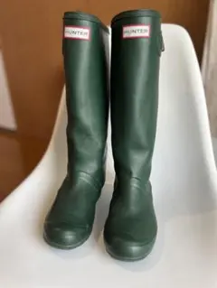 HUNTER レインブーツ ダークグリーン 38 24cmのサムネイル