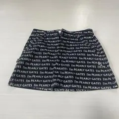 PEARLY GATES パーリーゲイツ キュロット ロゴ総柄 ネイビー - メルカリ