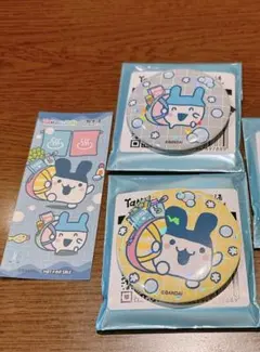 たまごっち 極楽湯 缶バッジ みみっち やんぐみみっち ステッカー セット