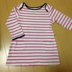 ユニクロ ボーダーワンピース チュニック