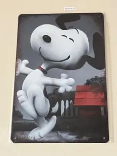 スヌーピー PEANUTS ブリキ看板 インテリア