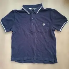 COMME CA ISM ネイビー ポロシャツ 130A