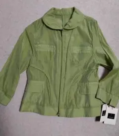 ライトグリーン ジップアップジャケット