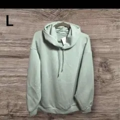 ＧＵ　ミントグリーン フード付きパーカー Lサイズ