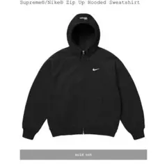 Supreme x Nike Zip Up Hooded Sweatshirt