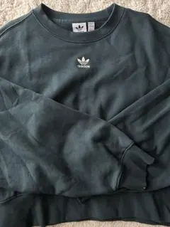 adidas アディダス スウェット 長袖 ロゴ刺繍 トレフォイル クロップド