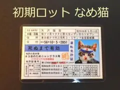 なめ猫　免許証 初期モノ　特攻 昭和 矢沢猫吉　vol.13のサムネイル