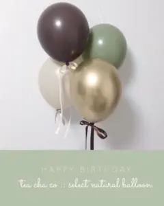 グリーン　くすみカラー　可愛い　ピスタチオ　緑　風船　誕生日　飾り　ナチュラル