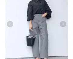 みぃDeuxieme Classe DRILL BON ワイドパンツ グレ みぃDeuxieme Classe DRILL BON ワイドパンツ グレ Deuxieme