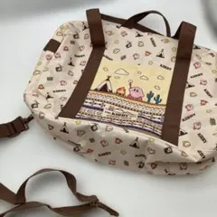 星のカービィ　ボストンバッグ　ブラウン