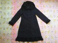 ピンクハウス♪ピコフリルキルティングコート♪黒♪2008年♪中古のサムネイル