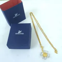 SWAROVSKI スワロフスキー 四葉　クローバー ネックレス クリア