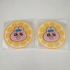 おぱんちゅうさぎ アクリルコースター 2個セット