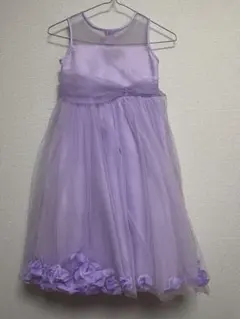 薄紫のチュールドレス　120cm