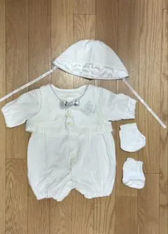 ベビードレス 退院着3点セット 男の子　アカチャンホンポ