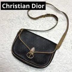 良品✨クリスチャンディオール ハニカム柄 ショルダーバッグ ブラウン系　傷あり