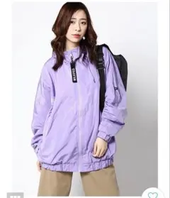 【ゆったり大きめ】ミルクフェド　マウンテンパーカー　パープル　ナイロンジャケット