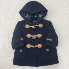 新品！ミキハウス　MIKIHOUSE ダッフルコート　ネイビー　80