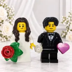 カスタマイズ可　 LEGO ウェディング 新郎新婦 ミニフィグ 結婚　正規品