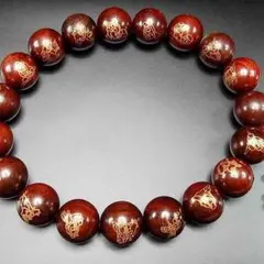 『十八羅漢』手彫り超大木製約30ミリ19粒念珠結び付き