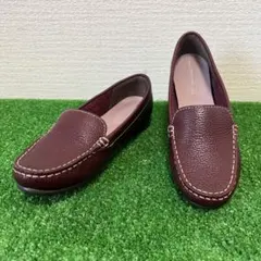 美品　ROCKPORT シボ革　レザー　ローファー　スリッポンのサムネイル
