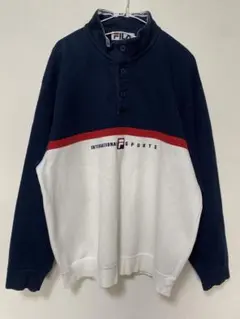 【希少】FILA 切替カラー スウェット トレーナー ビッグサイズ