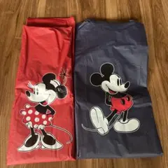 ミニーマウス・ミッキーマウス レインコート 2着セット