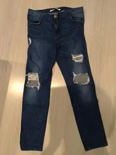 【値下げ】ZARA　デニム ダメージジーンズ