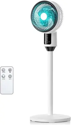 サーキュレーター 静音 DCモーター 20畳 3D首振り 扇風機 リモコン付