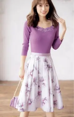 Apuweiser-richeニュアンスフラワースカート